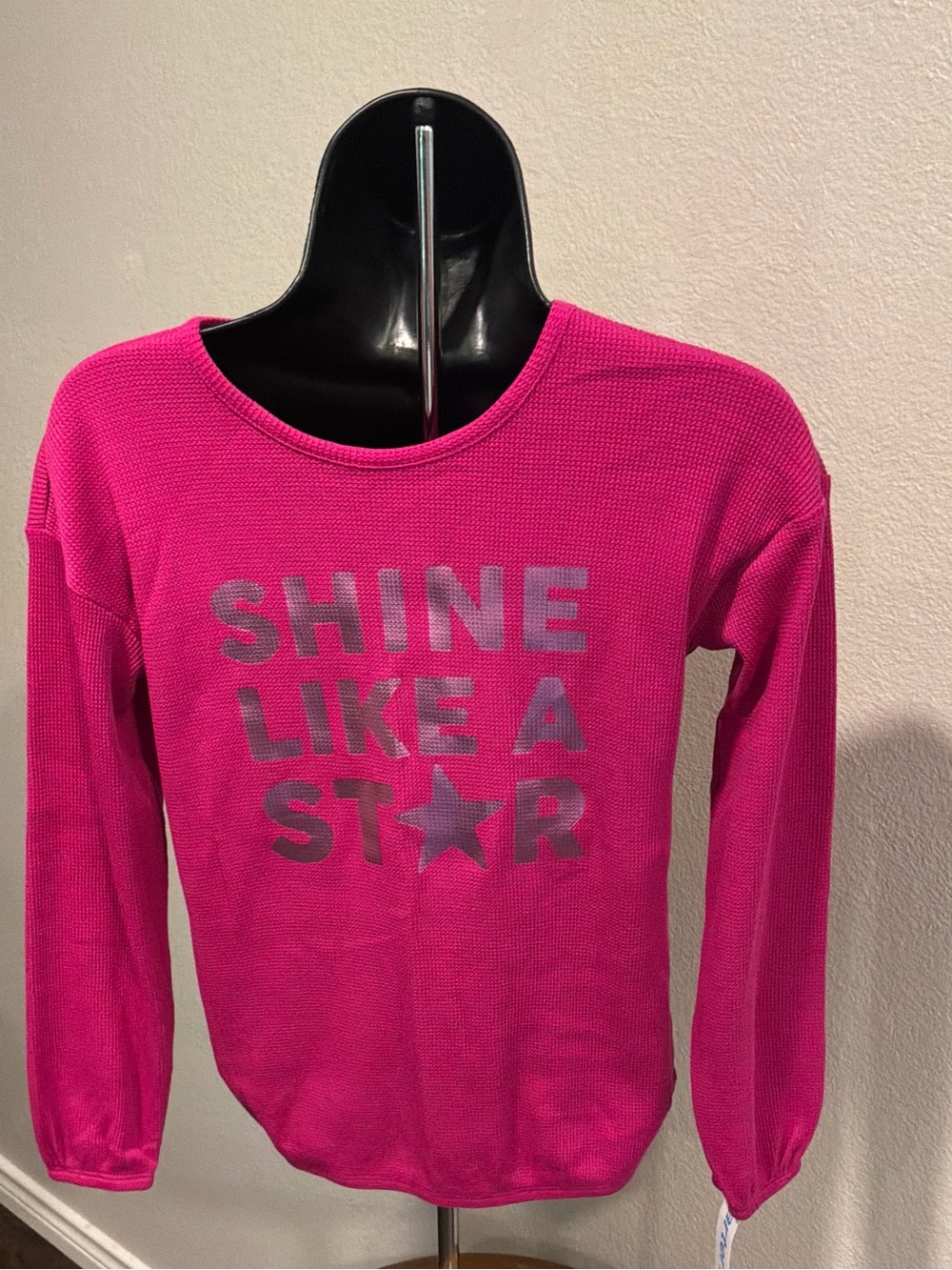 Carter's Bright Pink Long-Sleeve 'Shine Like a Star' Tee